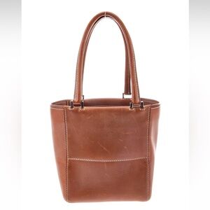Loro Piana Brown Mini Bag with Structured Design